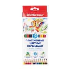 Цветные пластиковые карандаши, Erich Krause, 12 шт.