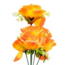 Цветок искусственный Розочка, 36 см, в ассортименте