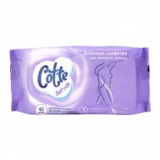 Влажные салфетки Cotte для интимной гигиены, 40 шт