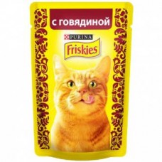 Влажный корм для кошек "Friskies" со вкусом говядины, 85 г