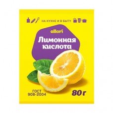 Лимонная кислота, ALLORI, 80 г