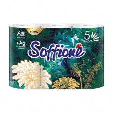 Туалетная бумага Imperial, Soffione, 5 слоев, 6 рулонов