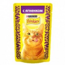 Влажный корм для кошек "Friskies" со вкусом ягненка, 85 г